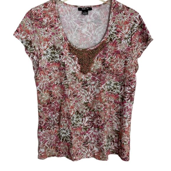 Style & Co Women's Blouse Color Print  Size Large Sku 2370 - Picture 4 of 12